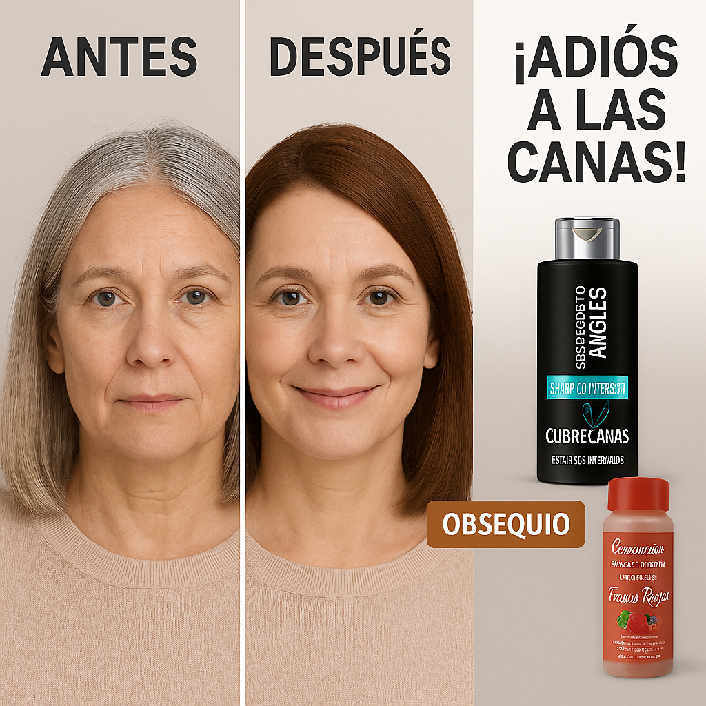 SHAMPOO CUBRE CANAS!!+ 🎁OBSEQUIO UN COLAGENO Y EXFOLIANTE 🤩🔥